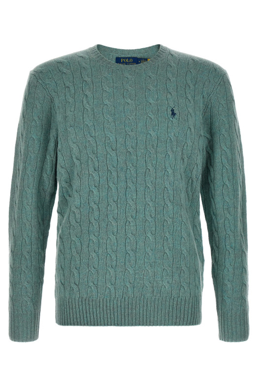 Braided sweater Green