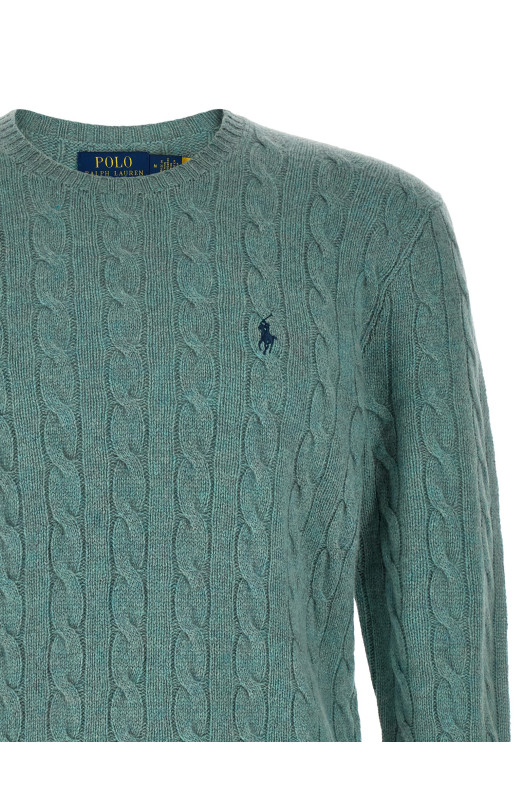 Braided sweater Green