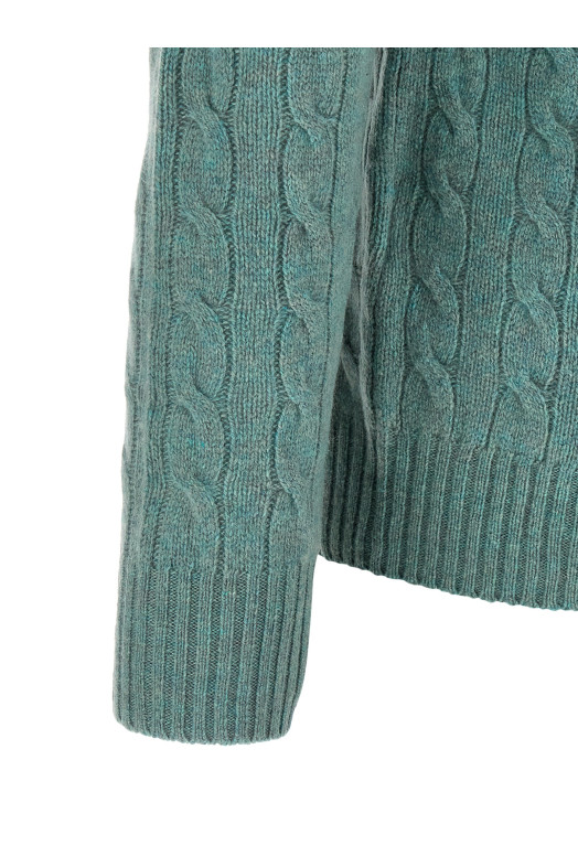 Braided sweater Green