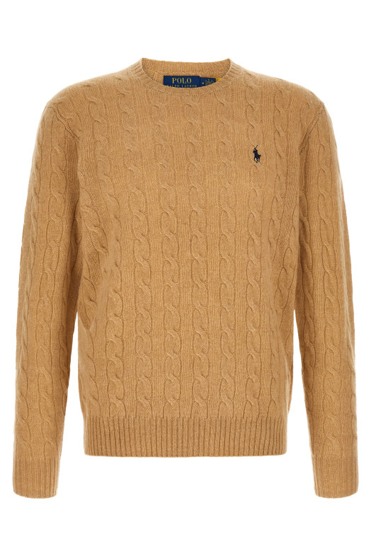 Braided sweater Beige