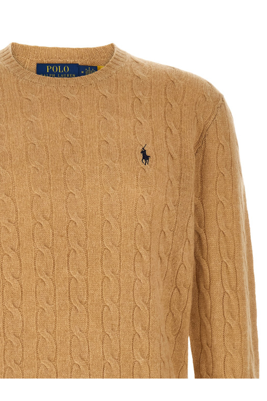 Braided sweater Beige
