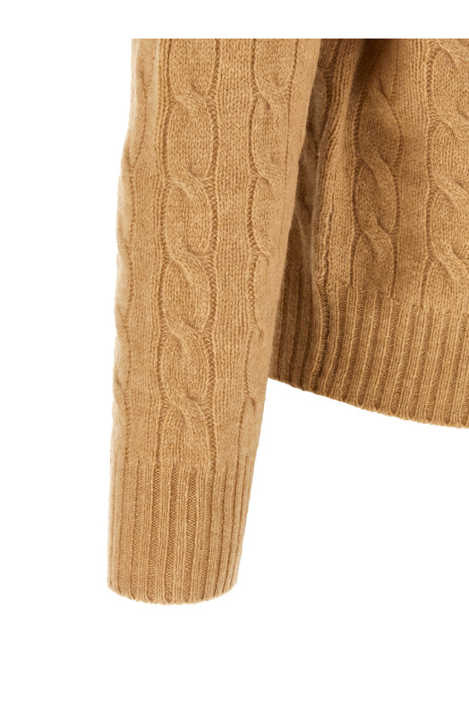 Braided sweater Beige