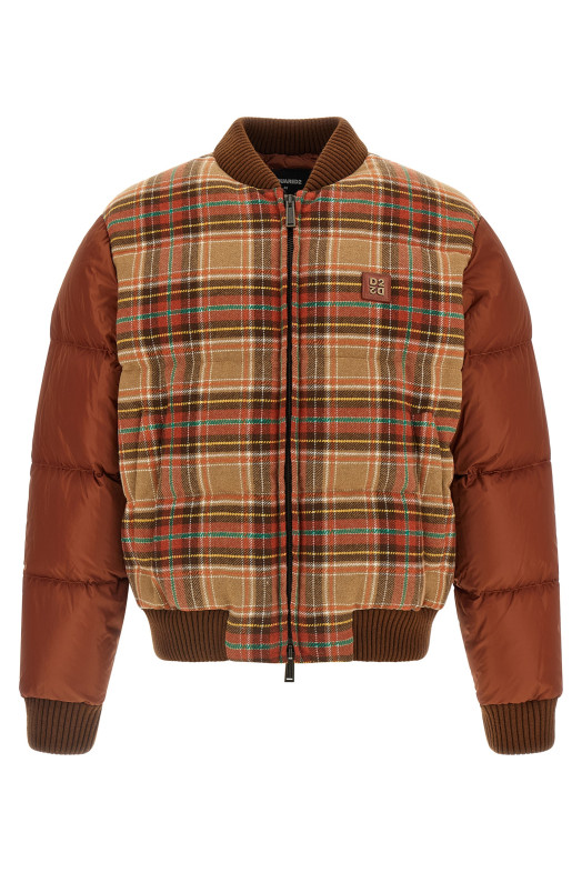 'D2 Upside Down' bomber jacket Brown