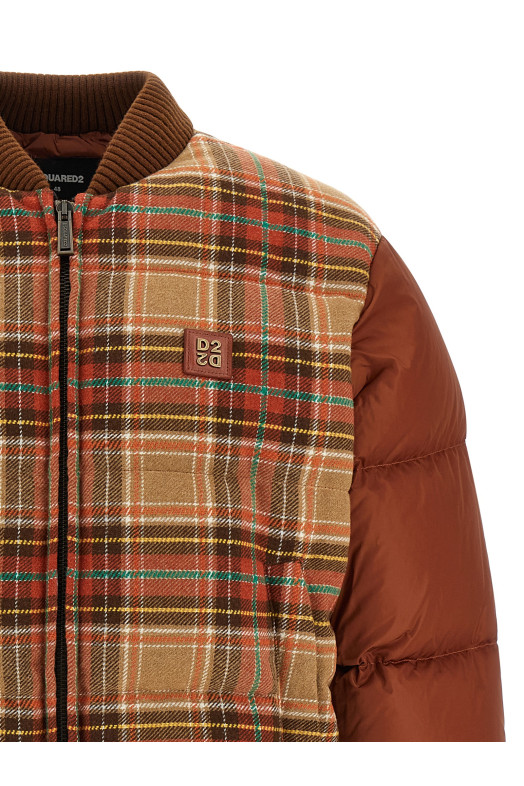 'D2 Upside Down' bomber jacket Brown