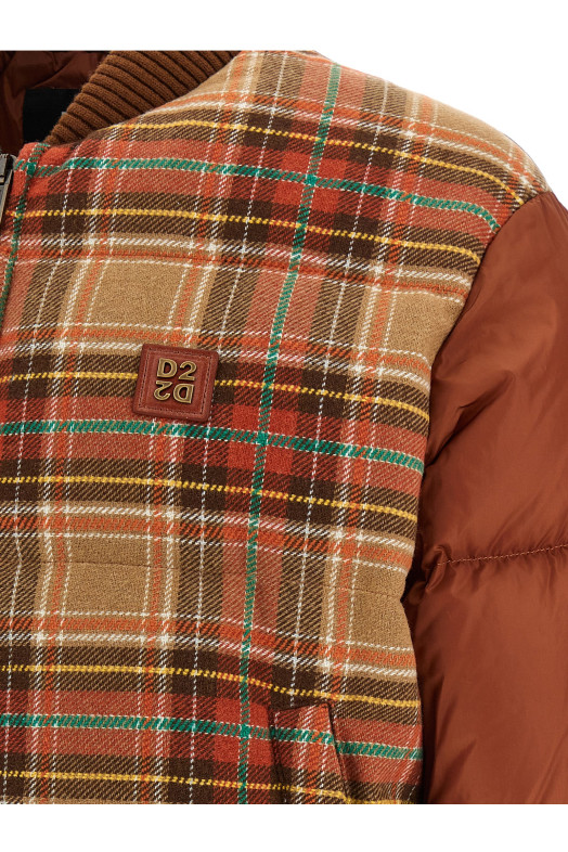 'D2 Upside Down' bomber jacket Brown