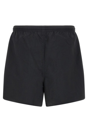 Logo patch swim shorts Black