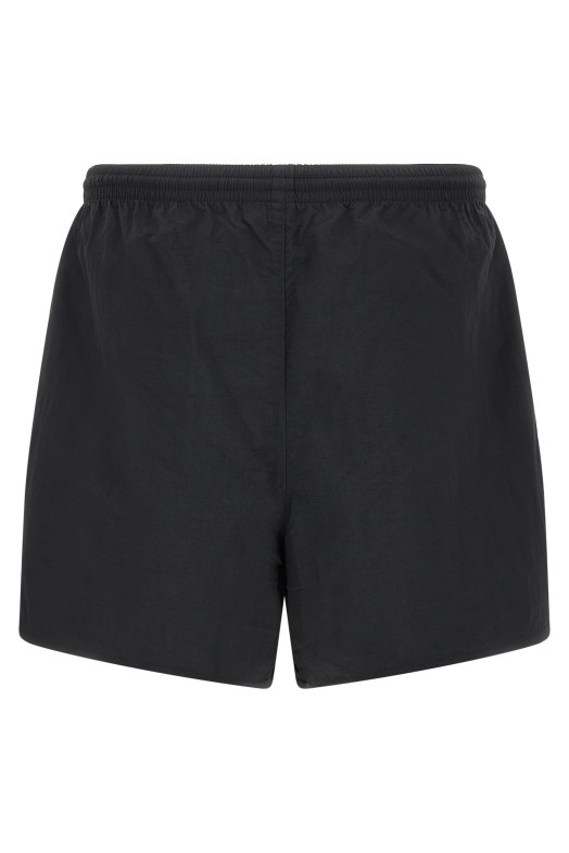 Logo patch swim shorts Black