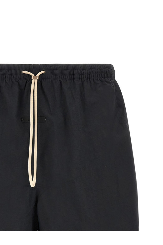 Logo patch swim shorts Black