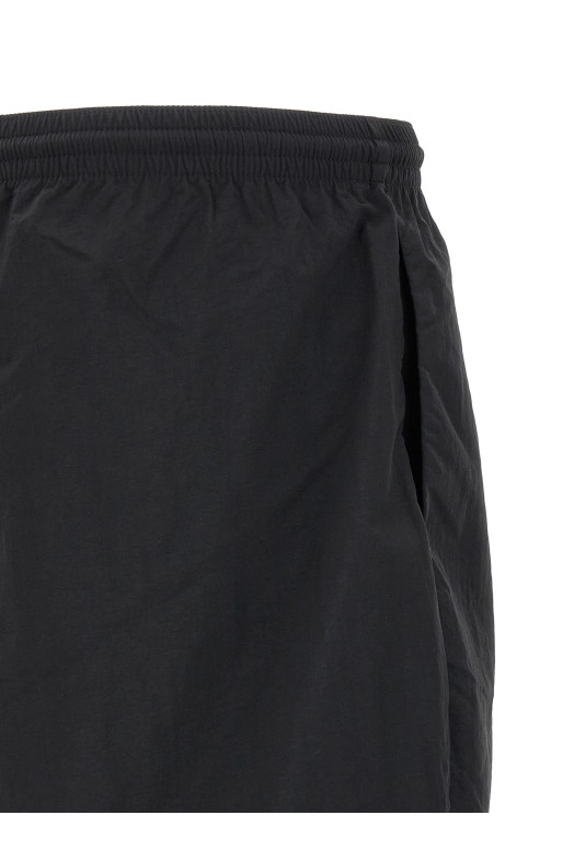 Logo patch swim shorts Black