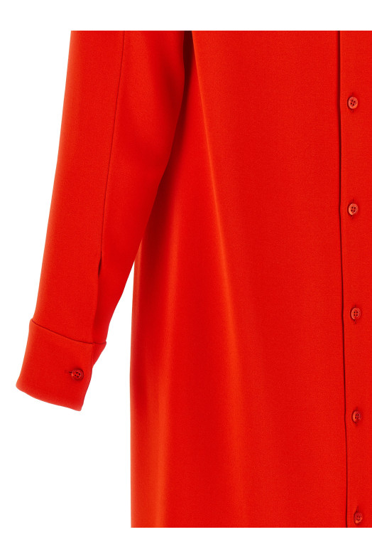 'Drappeggiato' dress Red
