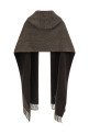 Scarf with reversible hood Brown