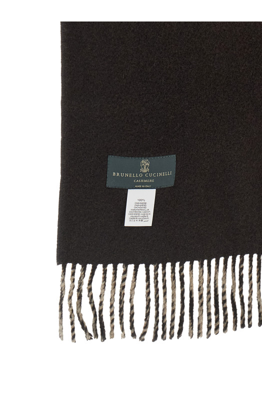 Scarf with reversible hood Brown