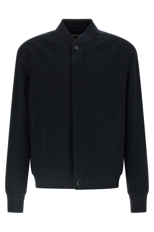 Oasis Cashmere bomber jacket Blue