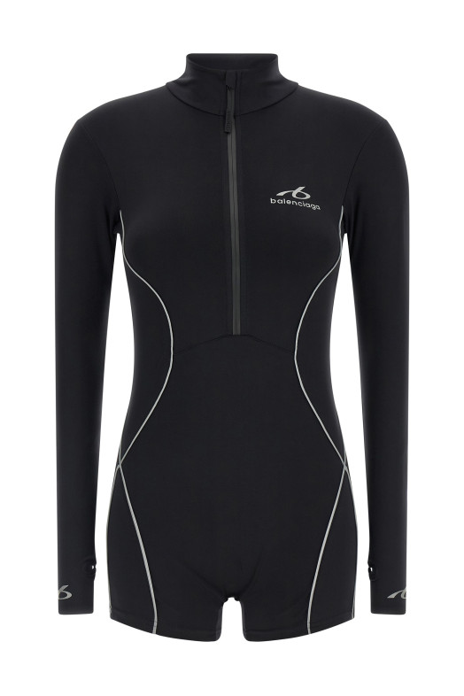 'TechWear' bodysuit Black