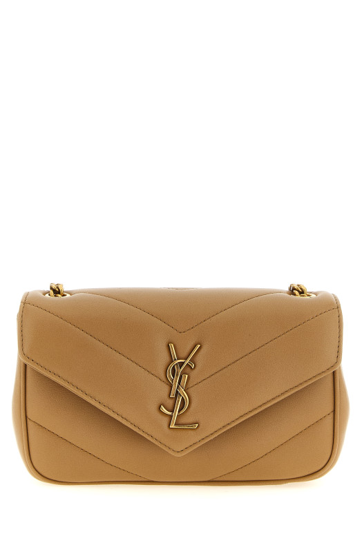 'Loulou' mini crossbody bag Beige