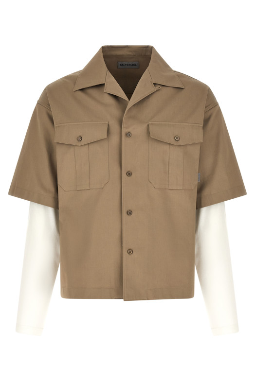 Double-layer shirt Beige