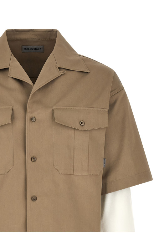 Double-layer shirt Beige