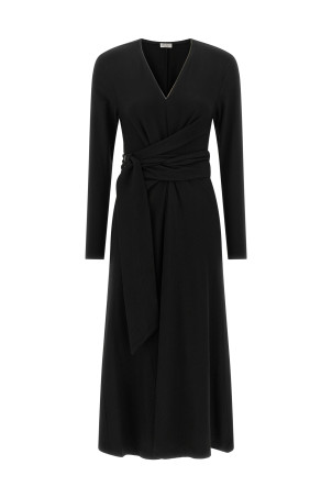 'Shiny Collar' dress Black