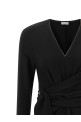 'Shiny Collar' dress Black