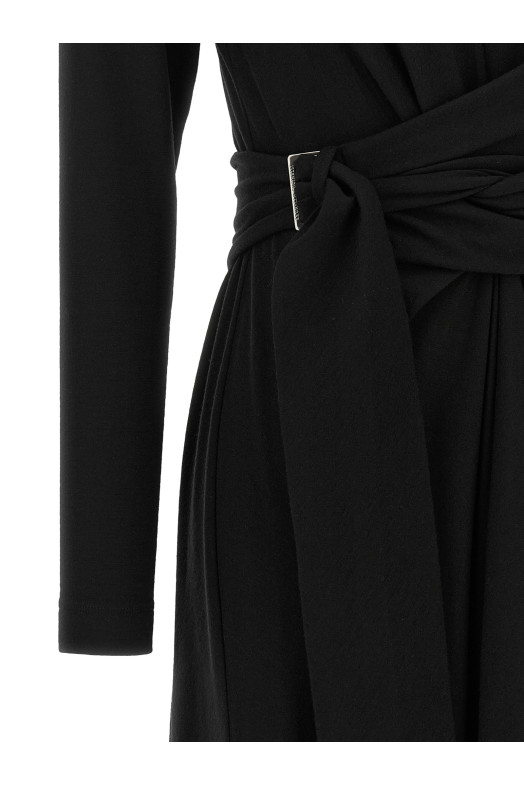 'Shiny Collar' dress Black