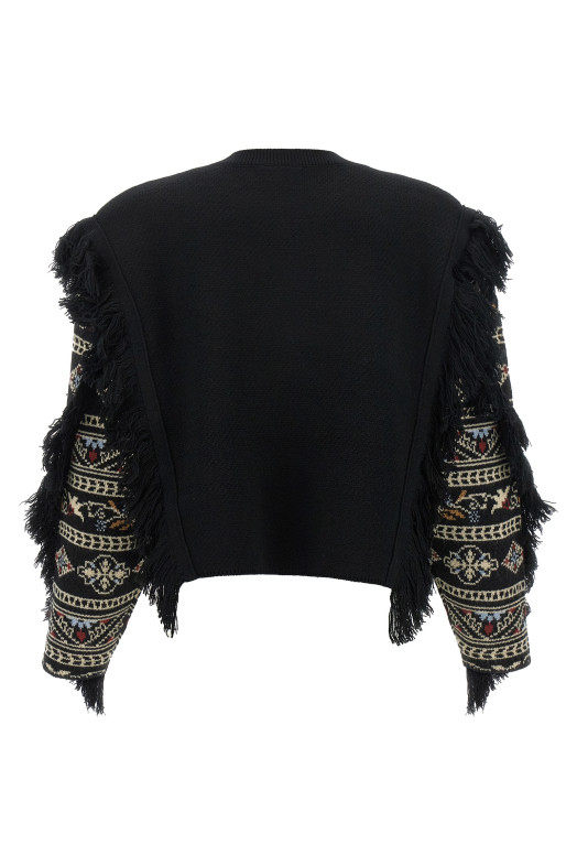 'Cornely' embroidery sweater Black