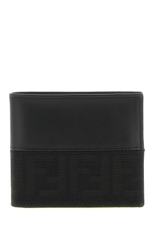 FF jacquard wallet Black