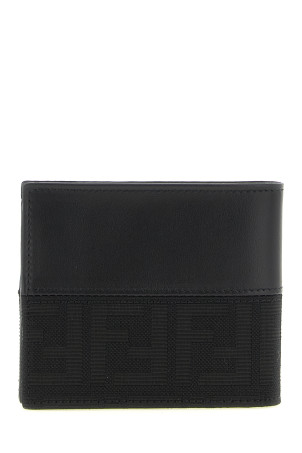 FF jacquard wallet Black