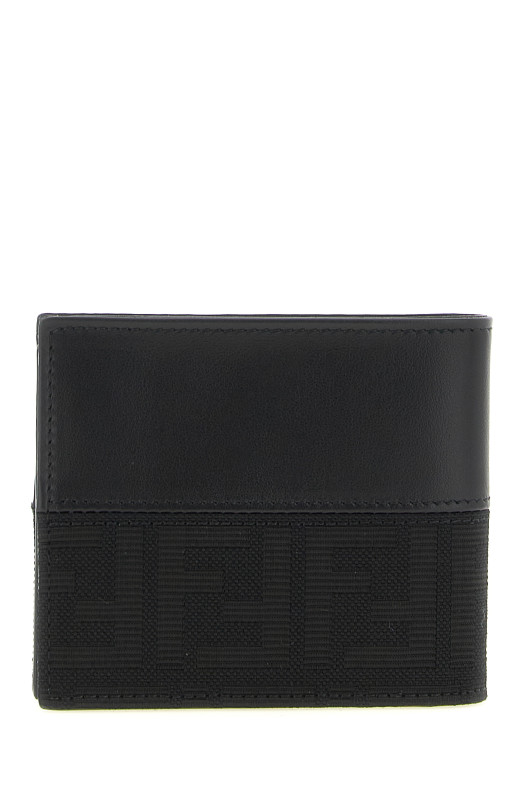 FF jacquard wallet Black