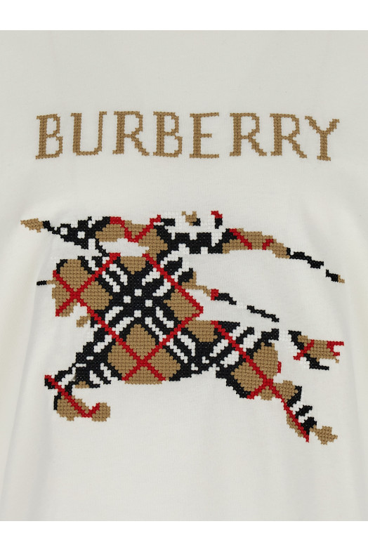 Cross stitch t-shirt White