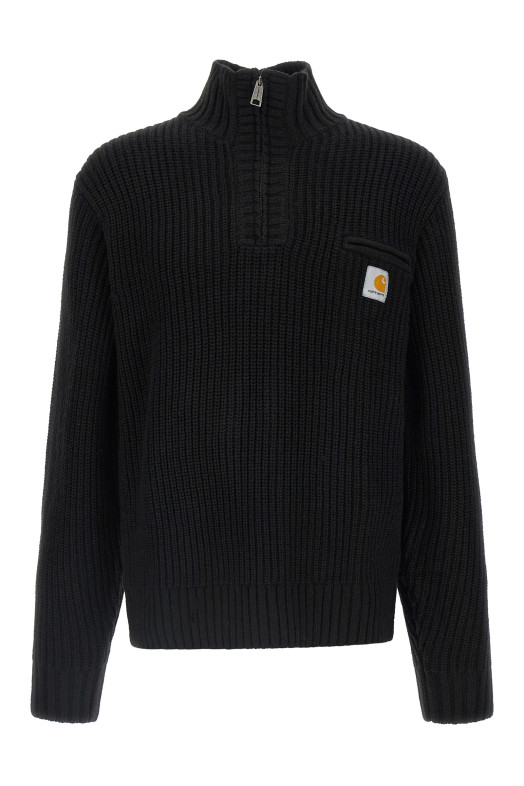 'Detroit Half zip' sweater Black