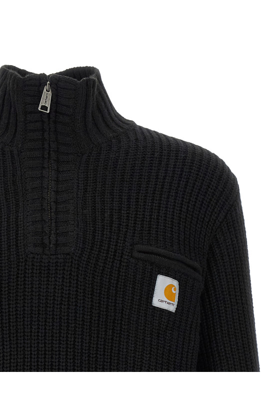 'Detroit Half zip' sweater Black
