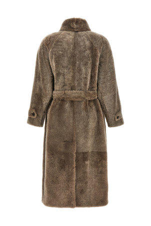 Shearling coat Brown