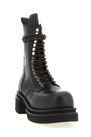 'Lace Up Bogun' combat boots Black