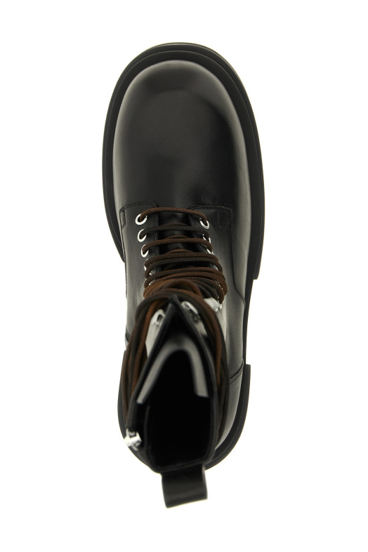 'Lace Up Bogun' combat boots Black
