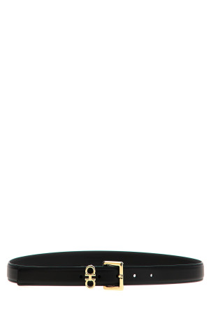 'Gancini' double belt Black