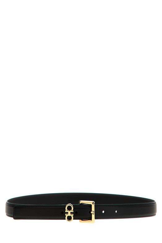 'Gancini' double belt Black