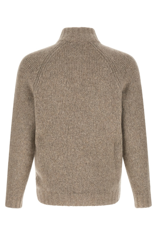 Cashmere and silk cardigan Beige