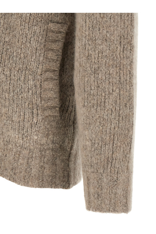 Cashmere and silk cardigan Beige
