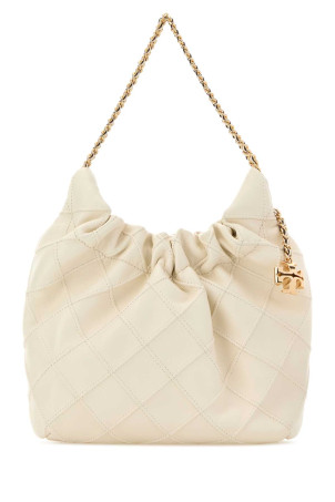 Ivory leather mini Fleming handbag TORY BURCH (162451)