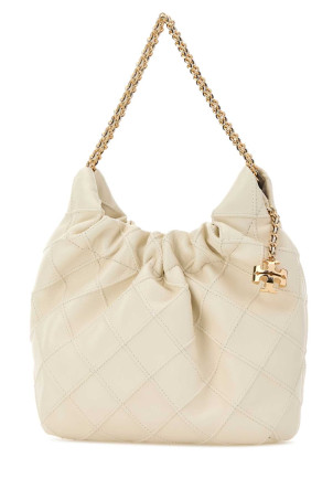 Ivory leather mini Fleming handbag TORY BURCH (162451)