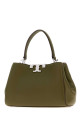 Olive green leather mini Eleanor handbag TORY BURCH (171235)