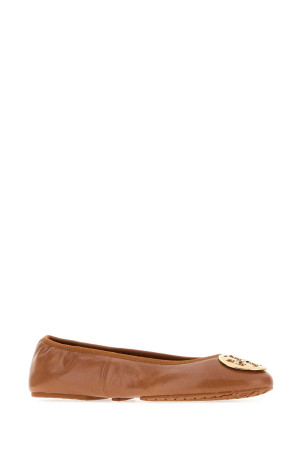Caramel nappa leather Reva ballerinas TORY BURCH (175134)
