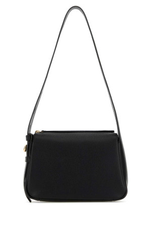 Black leather small Romi shoulder bag TORY BURCH (176674)