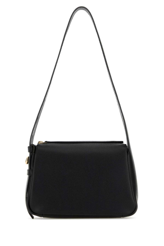 Black leather small Romi shoulder bag TORY BURCH (176674)