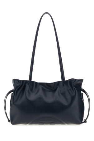 Navy blue synthetic leather small Ella shoulder bag Black TORY BURCH (178768)