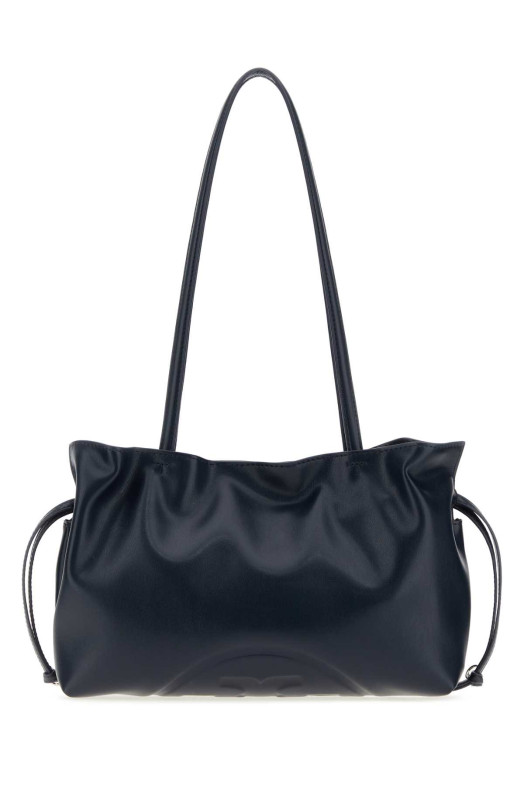 Navy blue synthetic leather small Ella shoulder bag Black TORY BURCH (178768)