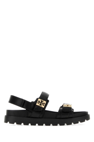 Black leather Mellow sandals TORY BURCH (179591)