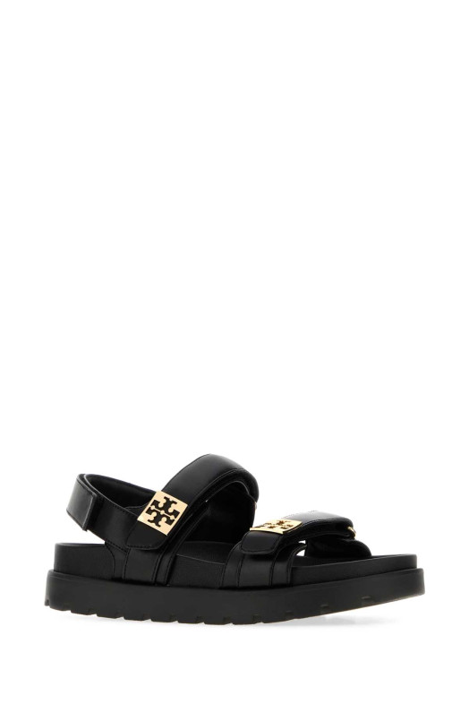 Black leather Mellow sandals TORY BURCH (179591)