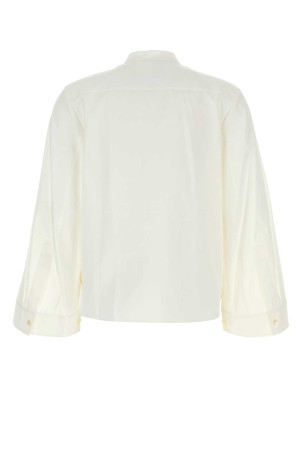 White stretch poplin shirt White TORY BURCH (180926)