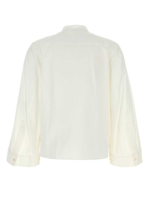 White stretch poplin shirt White TORY BURCH (180926)